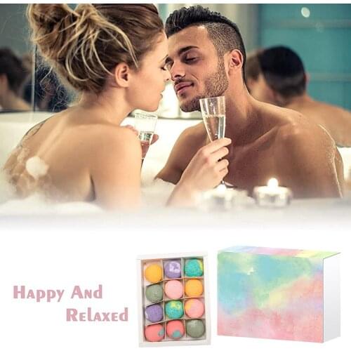 12pcs Foot Bath Ball Herbal Essential Oil Bubble Explosive Foot Salt Wormwood Bath Ball For Moisturizing Dry Skin Relaxing Scent