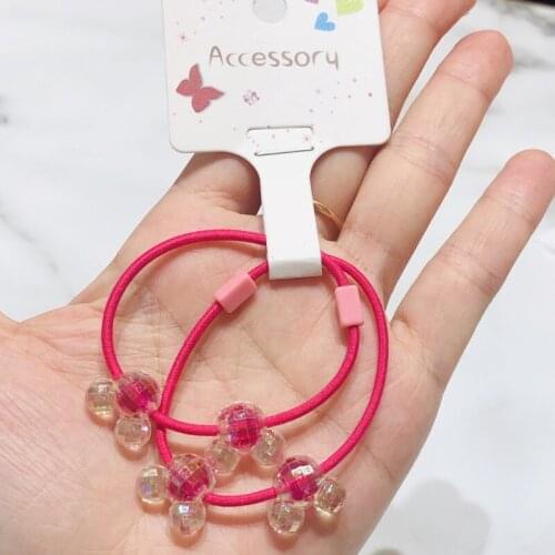 2Pcs Animal Ears Girls Hair Accessories Children Rubber Bands Scrunchies Elastic Hair Bands Headband Decorations Ties Gum