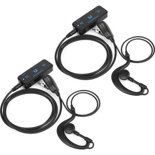 2pcs LEIXEN VV-108 Mini Walkie Talkie Two way Radio UHF 400-480MHz Transceiver with USB Power Supply Earpieces Free License