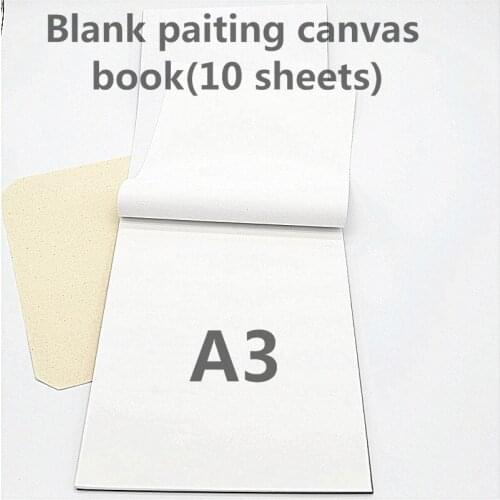 A3 size 10 sheets 100% 280g cotton canvas sheets and 330g linen blend canvas for practice