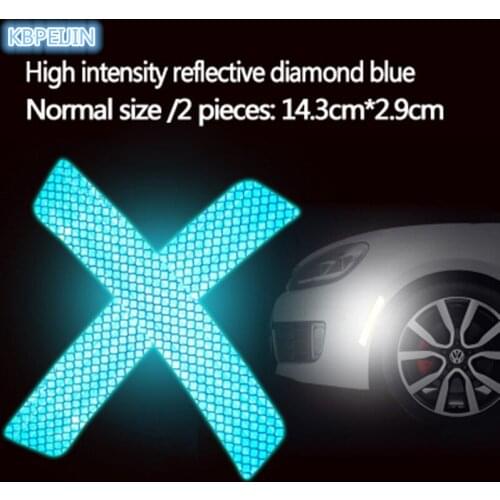 Accessories car Bumper/Wheel eyebrow Safety Reflective Strips Sticker for Nissan qashqai tiida almera juke primera x-trail 2pcs
