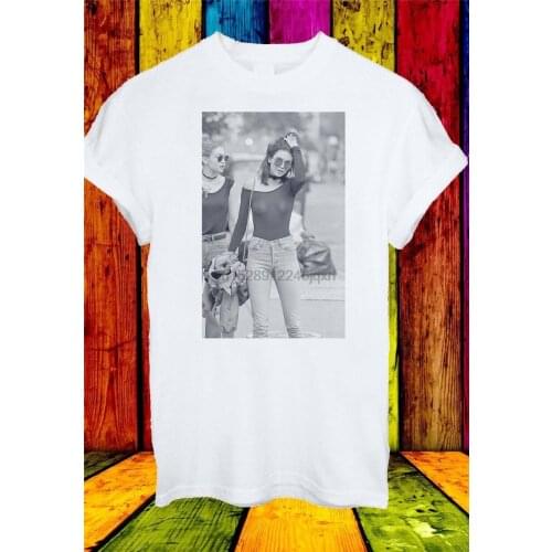 Kendall Jenner Gigi Hadid Free The Nipple Piercing Men Women Unisex T-Shirt 348 Basic Models Tee Shirt