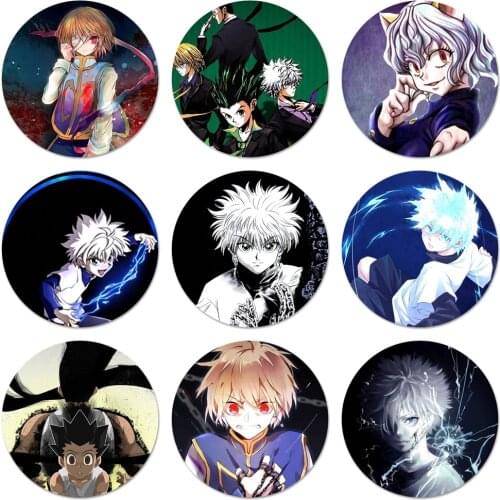 Hunter X Hunter Anime 3 Icons Pins Badge Decoration Brooches Metal Badges For Clothes Backpack Decoration