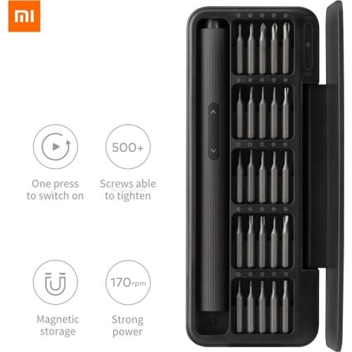 HOTO Precision Screwdriver Kit 25 in 1 Rechargeable Power Screwdriver Magenetic Bits Electric Screwdriver Set For Mobile Phone