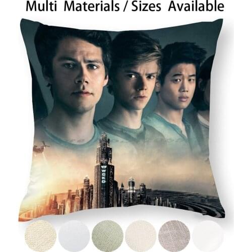 Maze Runner : The Death Cure Poster Pillow Case Throw Pillow Cover Cotton Linen Flax Ki Hong Lee Thomas Brodie Sangster Thomas