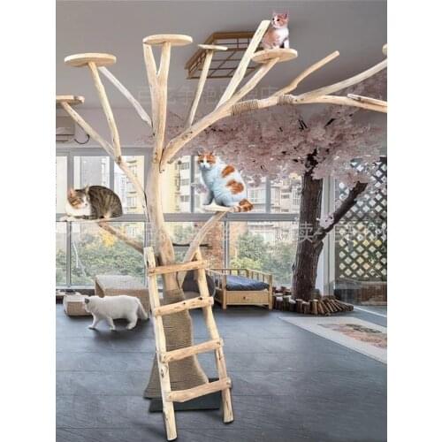 New Cat Tree Cat Climbing Frame Large Fake Tree Cat Jumping Platform Cat Toy Stable Cat Crawling Furniture