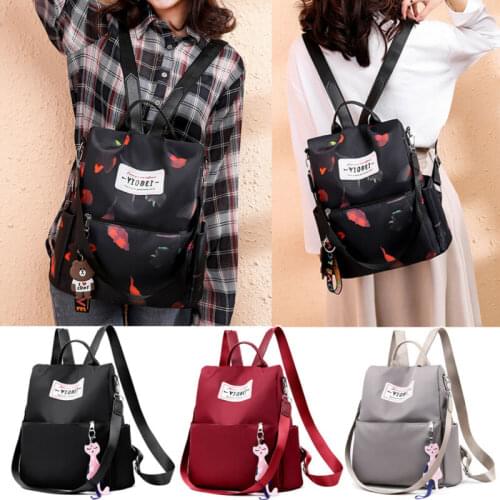 2019 Newest Hot Women Anti-theft Oxford Backpack Travel Rucksack Shoulder Bag Teen Girls Waterproof School Bags Large Capacity