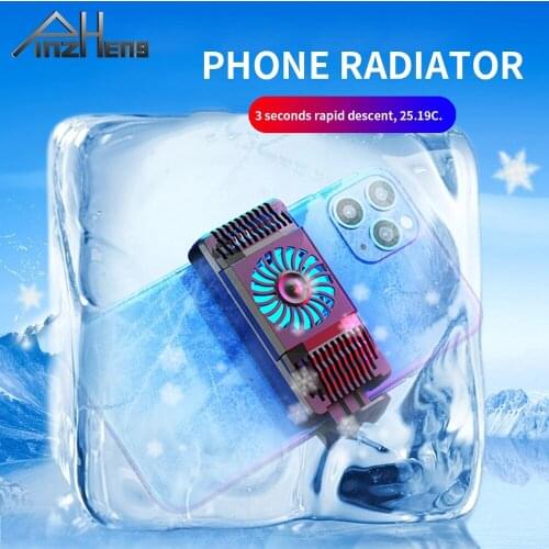 PINZHENG Mobile Phone Radiator Fan Cooler Cooling For Phone iPhone Huawei Samsung Xiaomi Universal Portable Holder Heat Sink