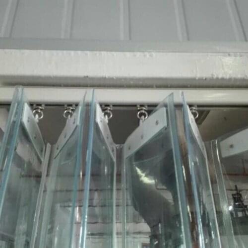 NewTransparent PVC Plastic Curtain Windproof Sliding Curtain for Door Curtain Insulation with Accessories Customizable Size