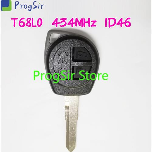 2 Button 433.9MHz FSK Remote Control Key For Suzuki With PCF7961 Hitag2 ID46 Chip ID: T68L0 With Original Inner
