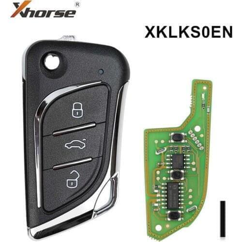 Xhorse 3 Buttons XKLKS0EN LEI.KSS Style(Chrome-plating) Remote Key for VVDI VVDI2 Key Tool English Version