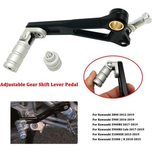Gear Shift Lever fits For KAWASAKI Z800 Z900 Z1000 Z1000R Z1000SX Z900RS/Cafe Motorcycle CNC Adjustable Left Shifter Pedal