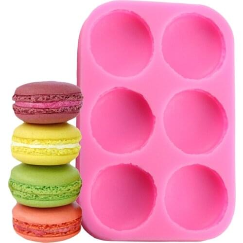 Macaroon Silicone Molds Fondant Cake Mold Chocolate Soap Mould Kitchen Baking Decorating Cake Tools