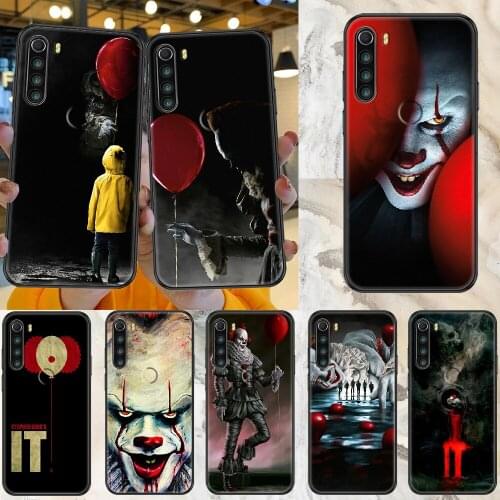 Stephen King It pennywise Phone case For Xiaomi Redmi Note 7 7A 8 8T 9 9A 9S 10 K30 Pro Ultra black pretty hoesjes fashion back