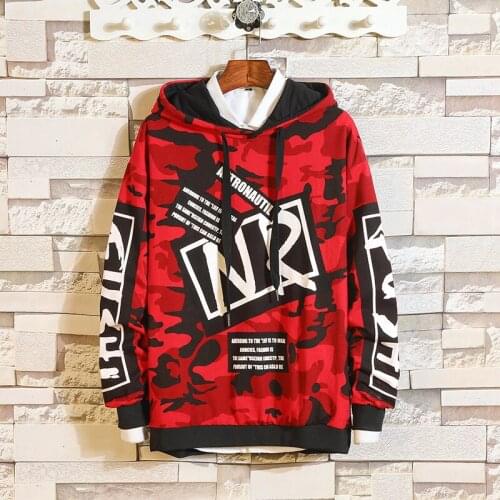 VERSMA 2018 Korean Harajuku Ulzzang Camouflage Couple Hoodie Sweatshirt Men High Street Hip Hop Oversize Long Sleeve Hoodies 5XL