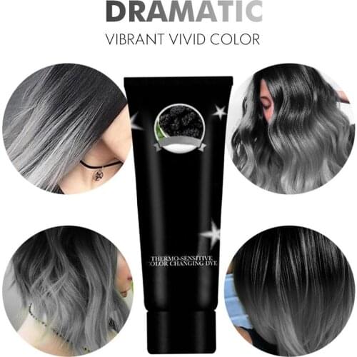 50ml 8colors DIY Color Changing Hair DyeThermochromic Heat Sensitive Hair Dye Color Changing Miracle Dye Hair Dye Temp Effect