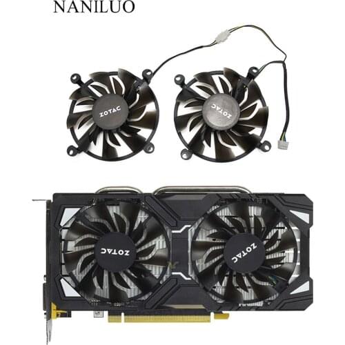2PCS/lot 4Pin Cooler Fan Replace For ZOTAC GTX1060 GTX960 GTX950 Graphics Card Cooling Fan GTX 1060 960 950 HA