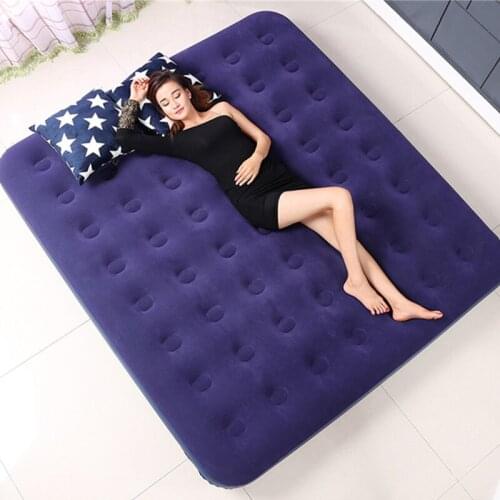 Moisture-proof Household Inflatable Bed Double Outdoor Portable Air Bed Single Lazy Bed Lunch Break Folding Air Bed Water Bed