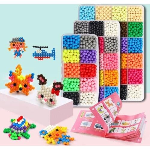 Hand Making Water Beads 3D Magic Handmade DIY Toy Water JetBead DIY Puzzle Educational for Children Spell 5mm Refill Beads Gift
