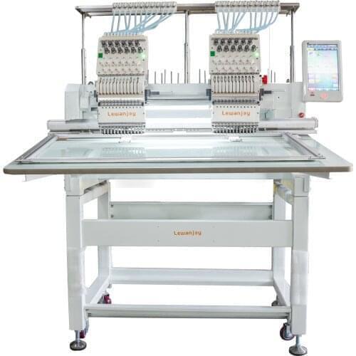 Lewanjoy Two Head Embroidery Machine 15 Needles Price Low Embroidery Machine