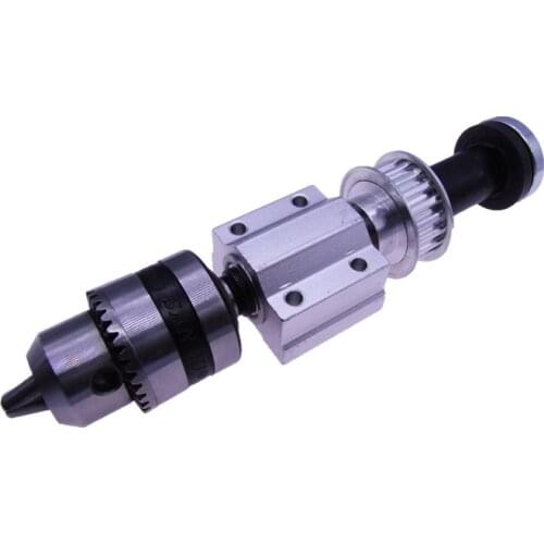 High Precision Unpowered Spindle Assembly Spindle Assembly Mini Hand Drill DIY Drill Shaft with B16 Drill Chuck+M10 Sleeve