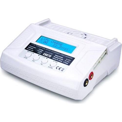 G.T.Power LiPO/ LiFe/ Ni-Cd/ Ni-MH/ Pb batteries7A 80W AC DC Dual Power Balance Charger Discharger