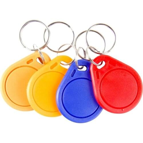 10Pieces 13.56MHz MF 1K Keychains RFID ABS Key Fob ISO14443A Access Control Keycard Token NFC Tag Colorful Hotel Keys