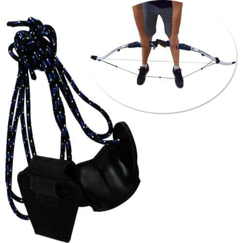 1x New Bow Stringer Archery Recurve Bow Longbow Length 2M with Leather Tip Nylon Cord White Arrow Hunt Shoot Free shippping