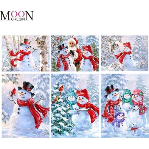 2020 Christmas Santa Claus DIY Diamond Painting Mosaic Full Square/Round Diamond Embroidered Cross Stitch Home Decor Rhinestones