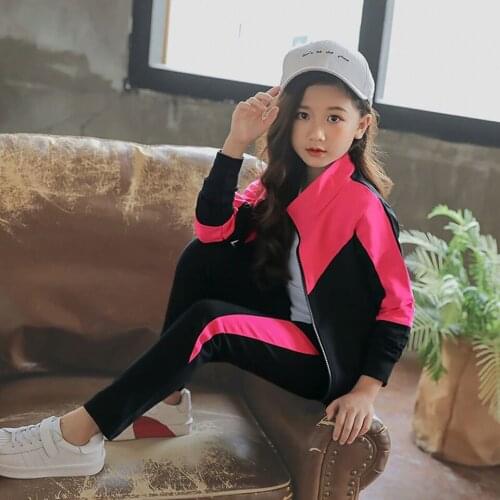 Spring 2019 Children Clothing Set Kids Girls Clothes Autumn Girl Outfit Sports Suit Set 4-13 Yrs Girls Set Child Suit Clothes