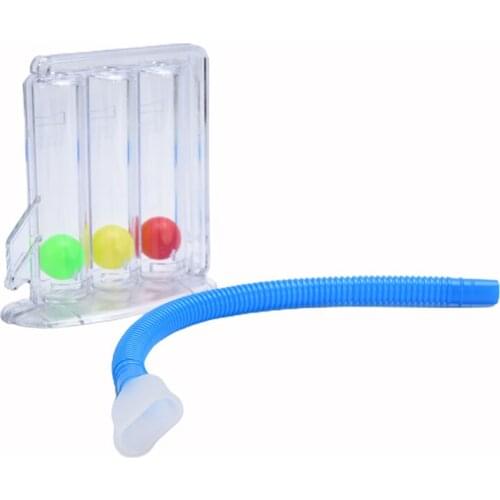 3 Balls Breathing Exerciser Lung Function Improvement Trainer Respiratory Spirometry Breath Measurement System