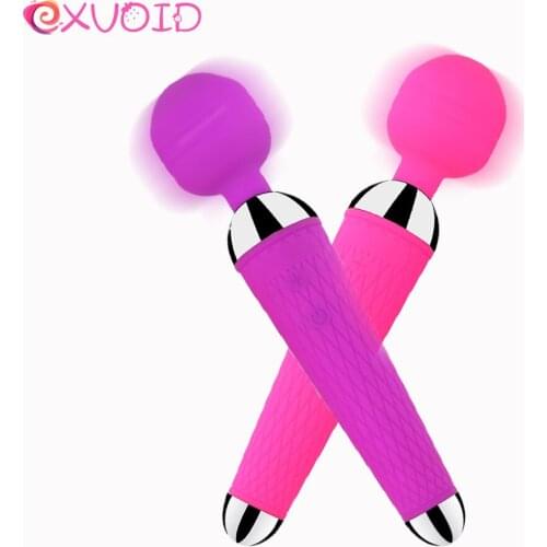 EXVOID Powerful Magic Wand AV Vibrator Sex Toys for Woman Clitoris Stimulator Sex Shop Toys for Adults G Spot Vibrating Dildo