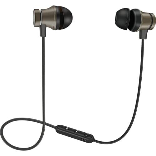 Magnetic Wireless Bluetooth Earphone Stereo Sports Waterproof Earbuds Wireless in-ear Headset with Mic For IPhone 7 Samsung