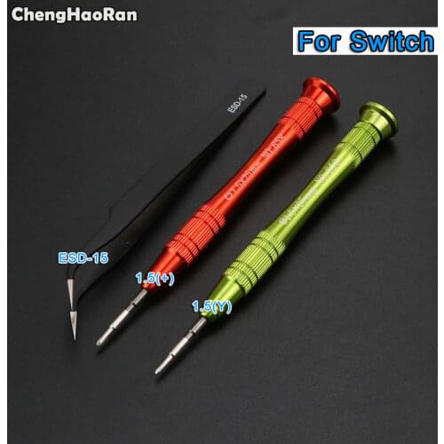 ChengHaoRan Tool Kit For Nintendo Switch NX Console JoyCon Controller 1.5 Phillips Tri Wing Y Screwdriver Tear Down Repair Tools