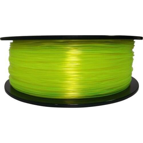 Nisay PETG Filament 1.75MM Transp Yellow 3D Printer Consumables, 1kg (2.2lbs), Dimensional Accuracy +/- 0.03 mm Fit Most Printer