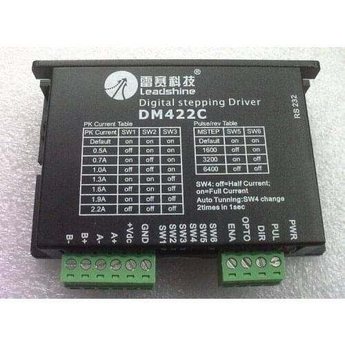 Original Microstep Leadshine DM422C Digital Stepper Motor Driver 2-phase Max 40 VDC / 2.2A for NEMA 17 23 34 Stepper Motor