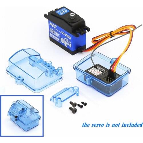 Plastic Waterproof Receiver Receiving Box for Huanqi 727 / Slash RC Car Remote Control Accessory Part - Blue