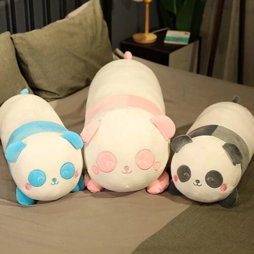 45/60cm Lovely Plush Toys Panda For Children Stuffed Aniaml Bear Doll Soft Cartoon Sleep Pillow Cushion Birthday Gift for Girls