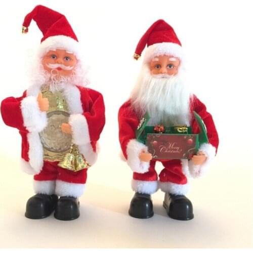 Christmas Gifts Luminous Music Box Christmas Toys Electric Dancing And Singing Santa Claus Doll Kids Holiday Gifts