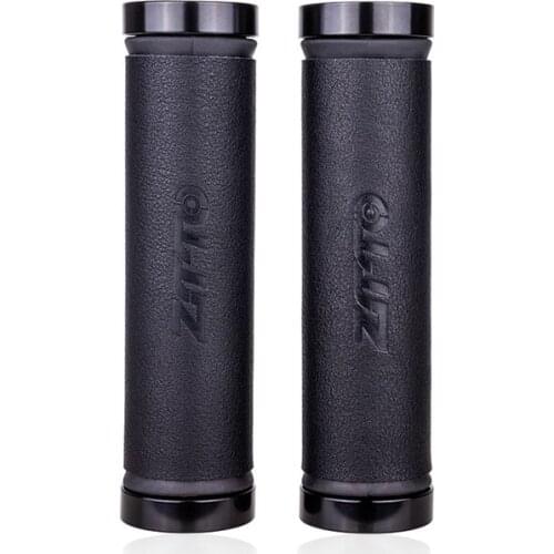 ZTTO Bicycle Handlebar Cover Style Hand Stitch Grips Handle Grips Bar End Non-Slip Lock Fiber Leather Bicycle Grip