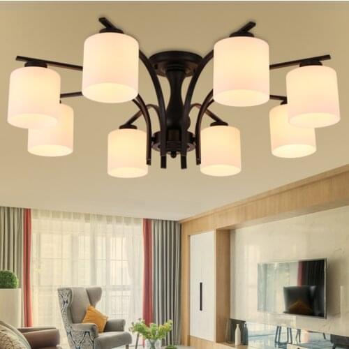 North European And American Style Rural Glass LED Ceiling Lamp Childrens Book Room Master Bedroom Dining Room living Room Lamp