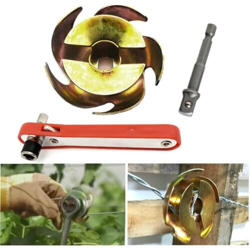 Fences Wire Tightener Farm Fences Tighting Loose Wire Length Tools W/ Wrench and Sleeve Connecting Rod for Garden Factory Fence