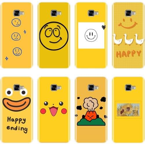 Yellow Cartoon Cute Anime Funny Back Cover For Samsung Galaxy C9 C7 C5 Pro Soft Phone Case Silicone For Samsung C5 C7 C8 Edge