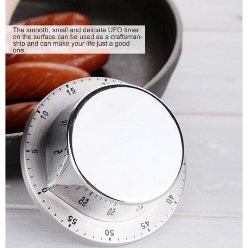 1pc Round Kitchen Timer Time Reminder Kitchen Gadgets Cooking Clock With Magnet Base Countdown Alarm Mechanical Cooking Count Up