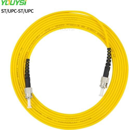 10PCS Simplex ST/UPC-ST/UPC fiber optic patch cord Cable 1m/2m/3m/5m/10m fiber optic jumper cable 2.0mm