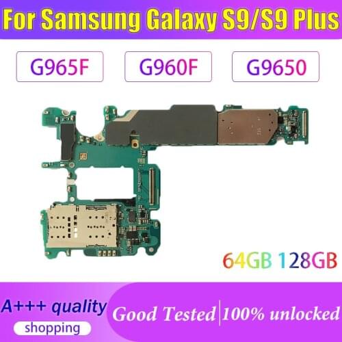 Original 64GB Motherboard Unlocked Clean IMEI For Samsung Galaxy S9 Plus G960F G960FD G960U G965F G965U G965FD Logic Main board