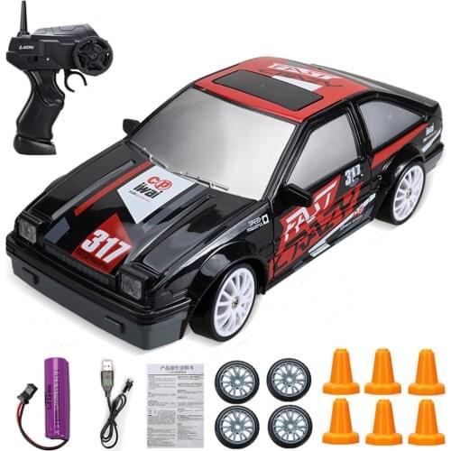 2.4G Remote Control Car Four-wheel Drive RC Drift Car High-speed Charging Dynamic Racing Children Boy Remote Control Car Toy