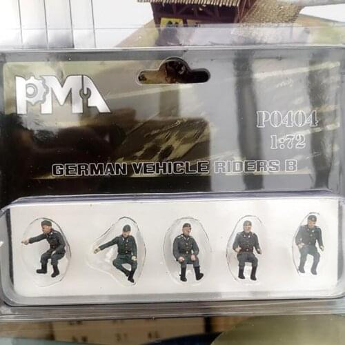 5pcs/set 1/72 Scale P0404 World War II German Soldier Officer Figure Model for Tank Vehicle Scene Display Doll