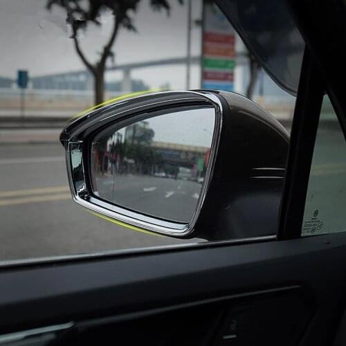 For VW Tiguan MK2 2017-2021 Accessories ABS Chrome Rearview Mirror Rain Eyebrow Sunny Visor Cover Exterior modification