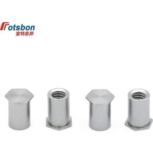 BSO-632-20 Hex Rivet Blind Hole Threaded Standoffs Self Clinching Feigned Crimped Standoff Server Cabinet Sheet Metal Spacer PEM